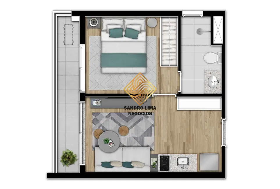 Foto 2 de Apartamento com 1 quarto à venda, 29m2 em Sumaré, São Paulo - SP