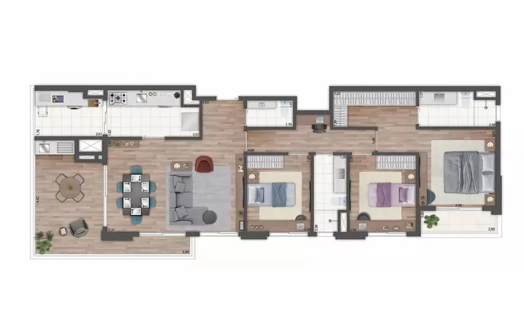 Apartamento com 3 quartos à venda, 109m2 em Água Branca, São Paulo - SP - imagem 3 Foto 3 de Apartamento com 3 quartos à venda, 109m2 em Água Branca, São Paulo - SP