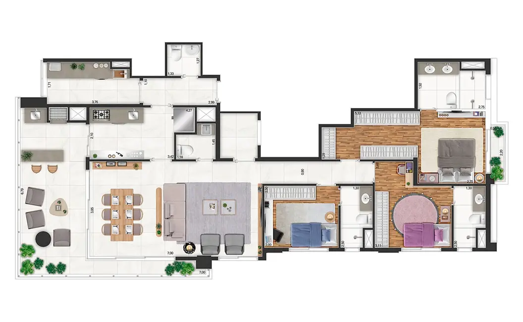 Apartamento com 3 quartos à venda, 135m2 em Água Branca, São Paulo - SP - imagem 3 Foto 3 de Apartamento com 3 quartos à venda, 135m2 em Água Branca, São Paulo - SP
