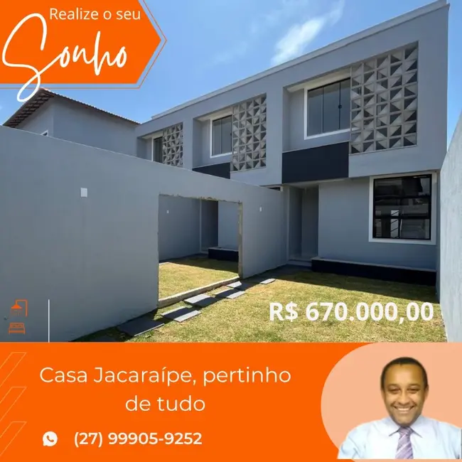 Foto 1 de Casa com 3 quartos à venda, 130m2 em Parque Jacaraípe, Serra - ES