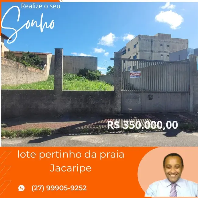 Foto 1 de Terreno / Lote à venda, 360m2 em Estância Monazítica, Serra - ES