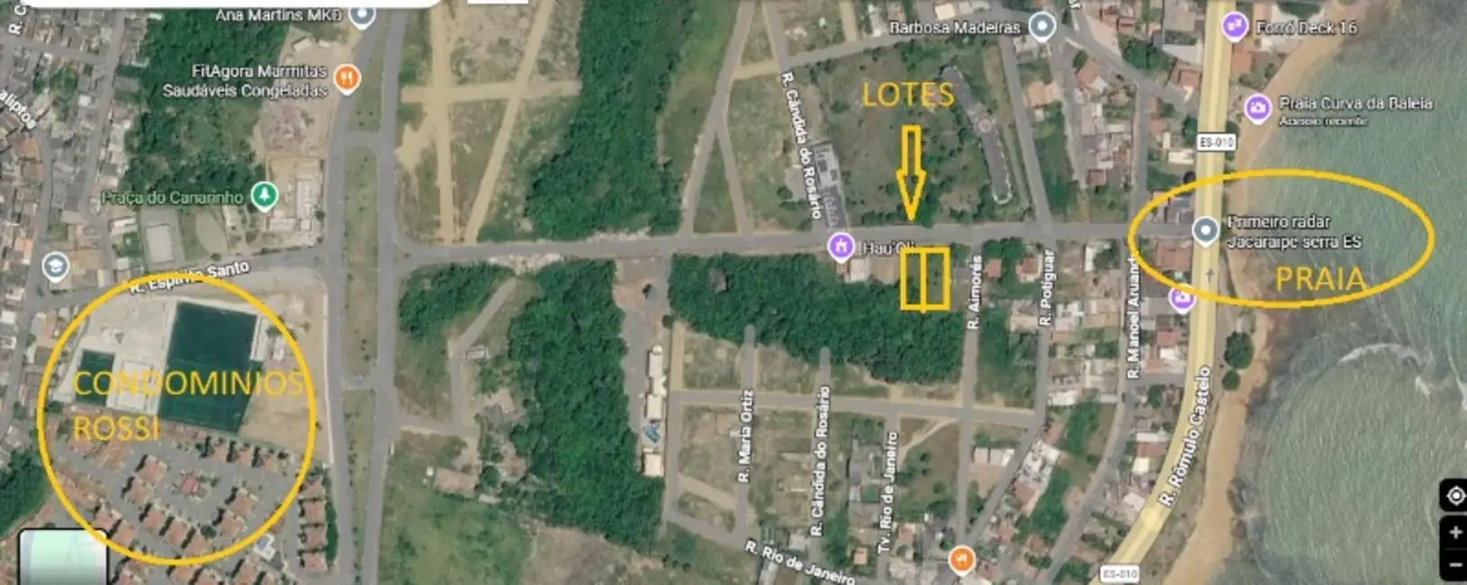 Terreno / Lote à venda, 350m2 em Praia da Baleia, Serra - ES - imagem 1 Foto 1 de Terreno / Lote à venda, 350m2 em Praia da Baleia, Serra - ES