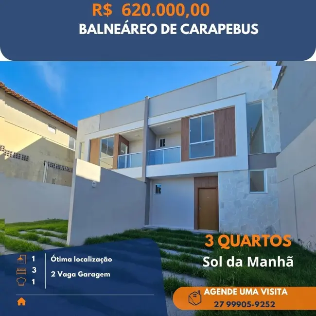 Foto 1 de Casa com 3 quartos à venda, 100m2 em Serra - ES