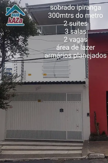 Foto 1 de Sobrado com 2 quartos à venda, 220m2 em Ipiranga, São Paulo - SP