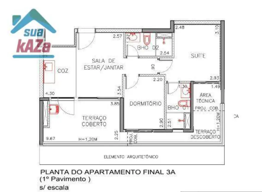 Foto 2 de Apartamento com 2 quartos à venda, 56m2 em Ipiranga, São Paulo - SP