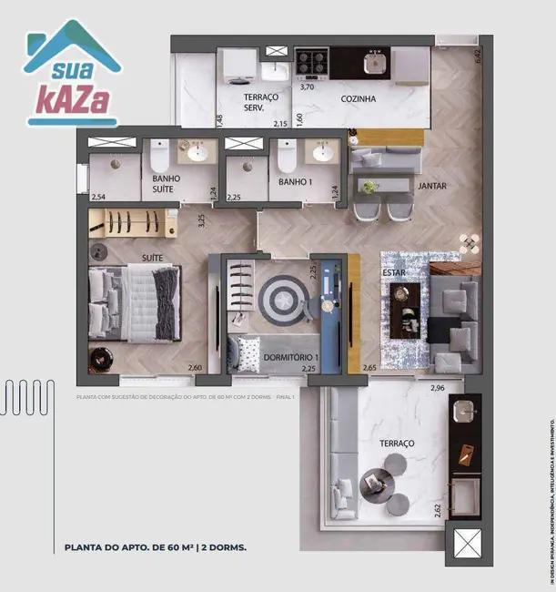 Apartamento com 2 quartos à venda, 60m2 em Ipiranga, São Paulo - SP - imagem 3 Foto 3 de Apartamento com 2 quartos à venda, 60m2 em Ipiranga, São Paulo - SP