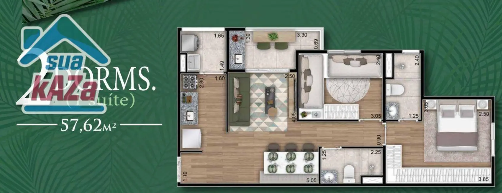 Apartamento com 2 quartos à venda, 57m2 em Aclimação, São Paulo - SP - imagem 4 Foto 4 de Apartamento com 2 quartos à venda, 57m2 em Aclimação, São Paulo - SP