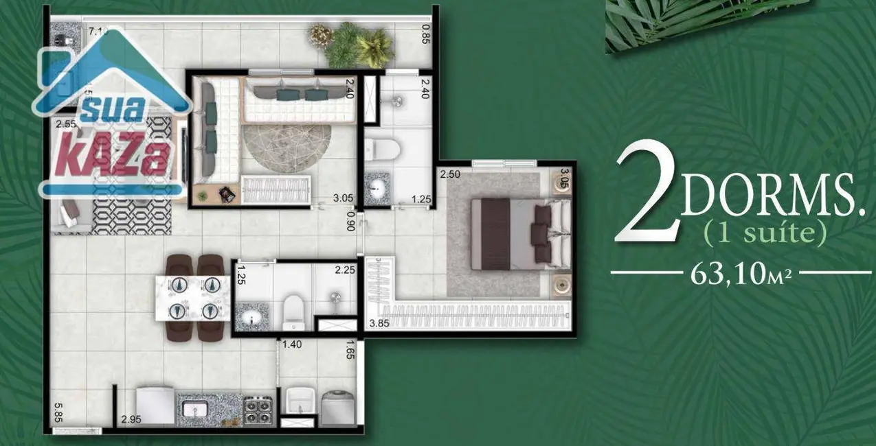 Apartamento com 2 quartos à venda, 63m2 em Aclimação, São Paulo - SP - imagem 4 Foto 4 de Apartamento com 2 quartos à venda, 63m2 em Aclimação, São Paulo - SP