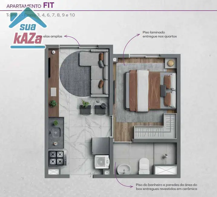 Apartamento com 1 quarto à venda, 24m2 em Vila Firmiano Pinto, São Paulo - SP - imagem 1 Foto 1 de Apartamento com 1 quarto à venda, 24m2 em Vila Firmiano Pinto, São Paulo - SP