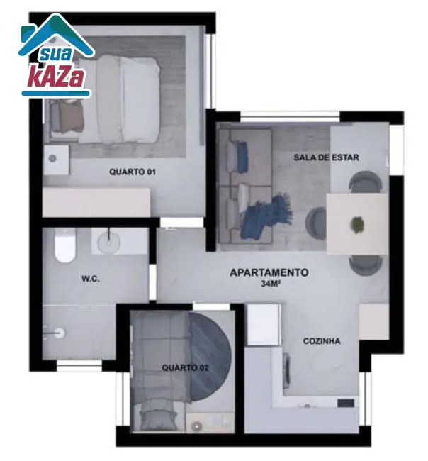 Foto 8 de Apartamento com 1 quarto à venda e para alugar, 40m2 em Ipiranga, São Paulo - SP