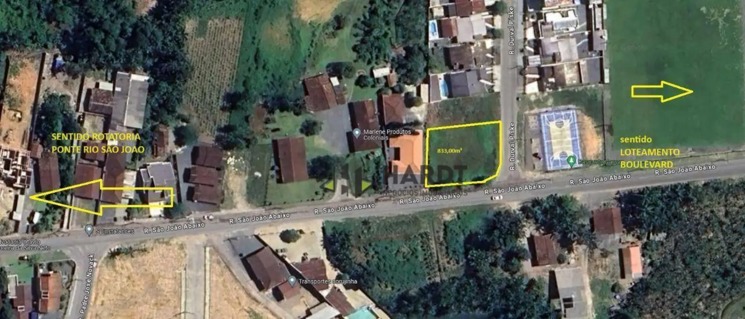 Foto 6 de Terreno / Lote à venda, 833m2 em Centro, Garuva - SC