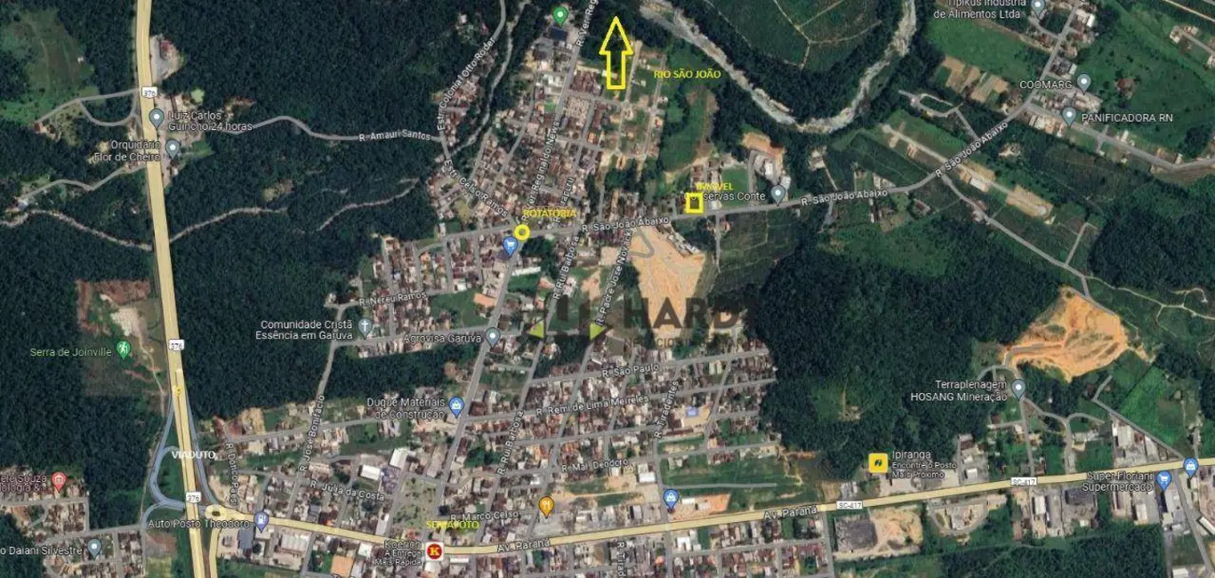 Foto 5 de Terreno / Lote à venda, 833m2 em Centro, Garuva - SC