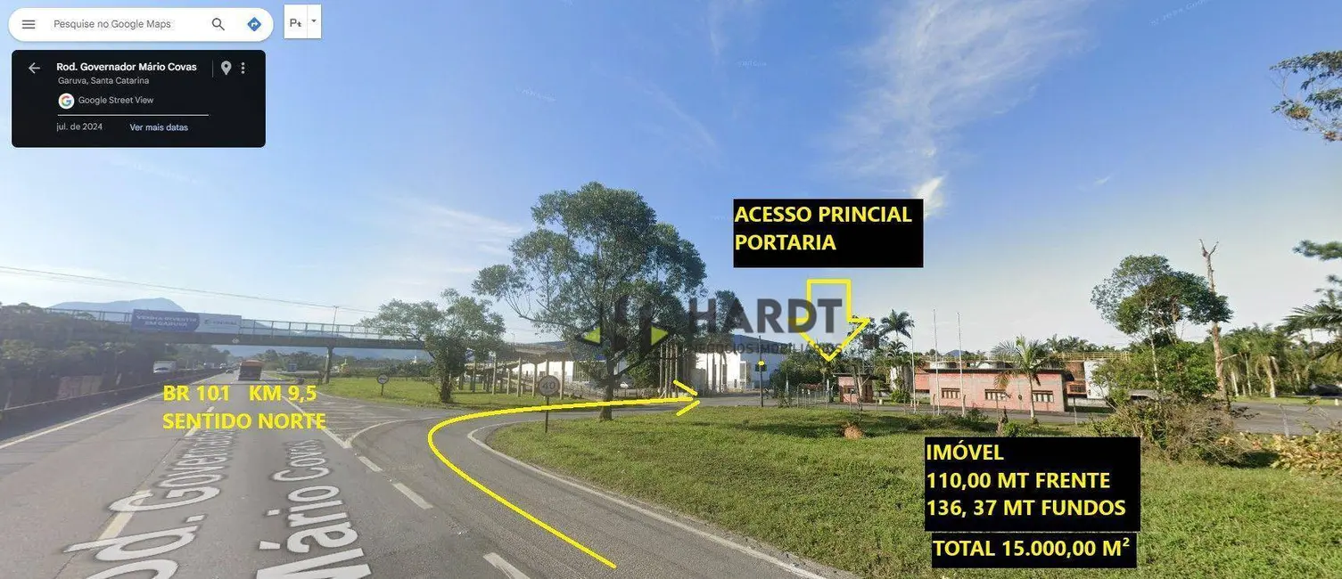 Foto 2 de Terreno / Lote à venda, 15m2 em Garuva - SC