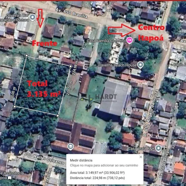 Foto 5 de Terreno / Lote à venda, 3135m2 em Itapoa - SC