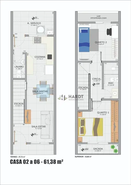 Foto 4 de Casa com 2 quartos à venda, 66m2 em Rio Bonito (Pirabeiraba), Joinville - SC