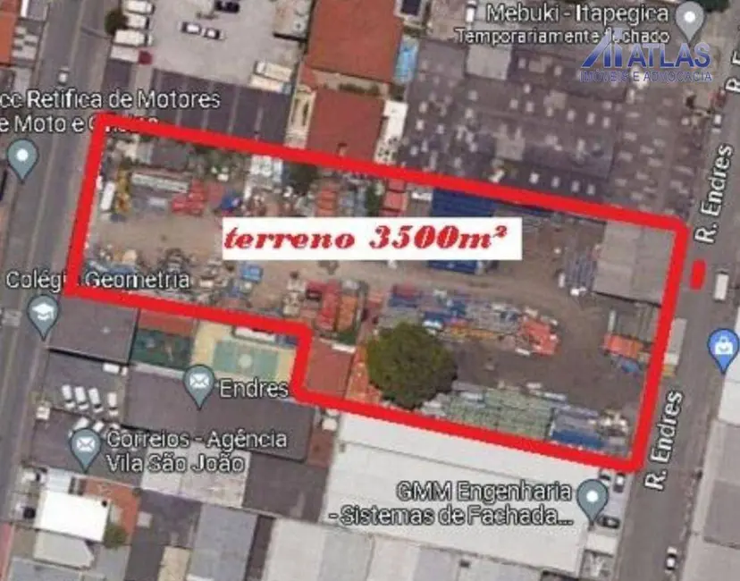 Terreno / Lote à venda, 3500m2 em Vila das Bandeiras, Guarulhos - SP - imagem 3 Foto 3 de Terreno / Lote à venda, 3500m2 em Vila das Bandeiras, Guarulhos - SP