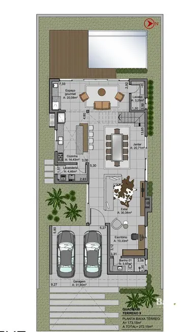 Foto 6 de Sobrado com 3 quartos à venda, 360m2 em Nova Santa Rita - RS