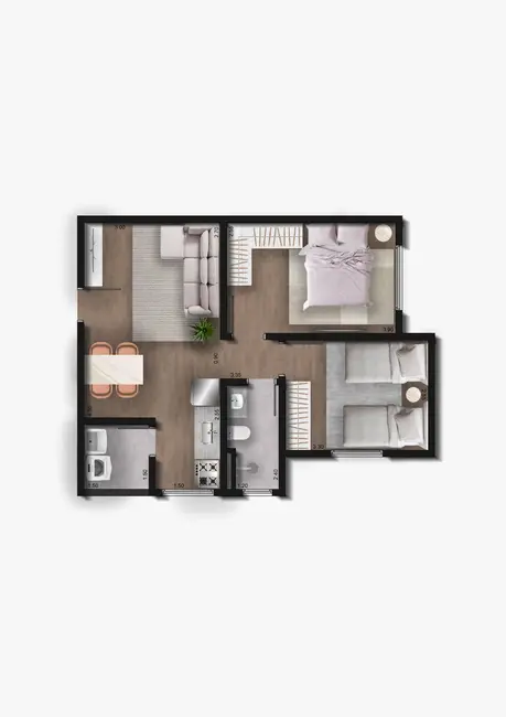 Foto 9 de Apartamento com 2 quartos à venda, 42m2 em Jardim Rosália Alcolea, Sorocaba - SP