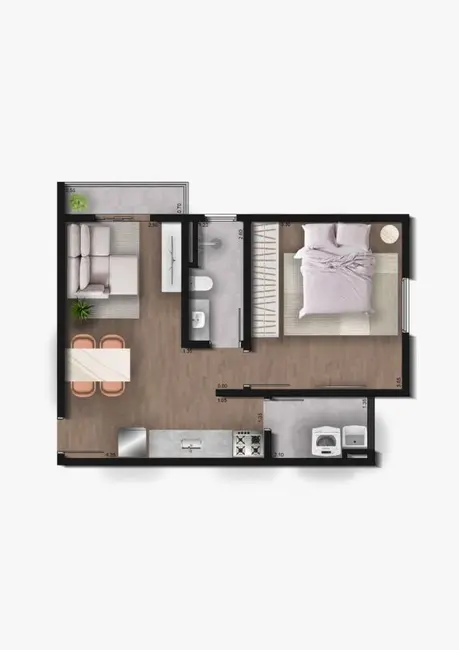 Foto 6 de Apartamento com 2 quartos à venda, 52m2 em Jardim Rosália Alcolea, Sorocaba - SP