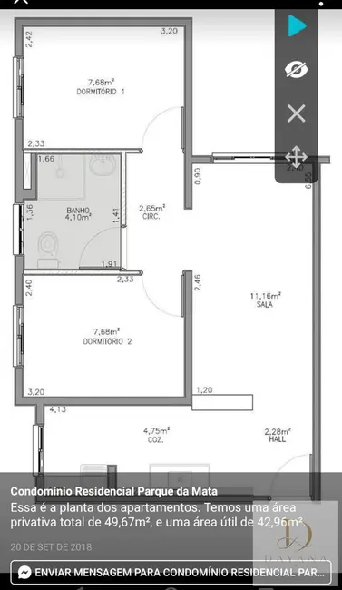 Apartamento com 2 quartos à venda, 50m2 em Caguassu, Sorocaba - SP - imagem 4 Foto 4 de Apartamento com 2 quartos à venda, 50m2 em Caguassu, Sorocaba - SP