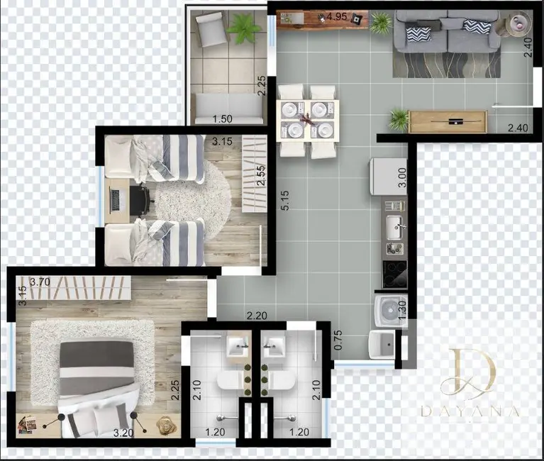 Apartamento com 2 quartos à venda em Central Parque Sorocaba, Sorocaba - SP - imagem 5 Foto 5 de Apartamento com 2 quartos à venda em Central Parque Sorocaba, Sorocaba - SP