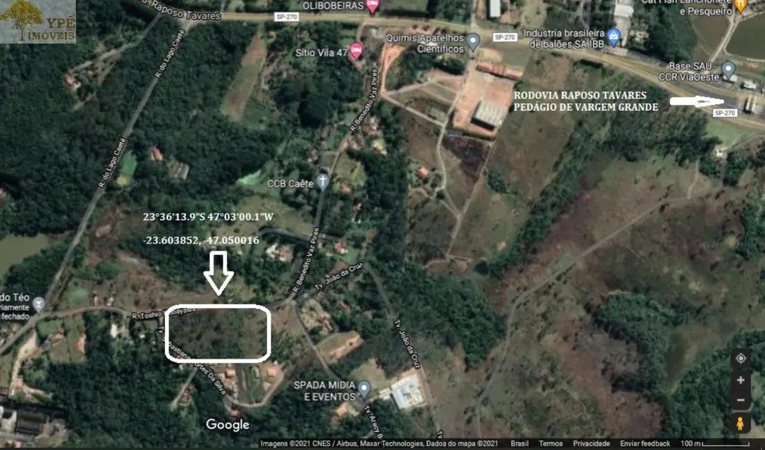 Foto 1 de Terreno / Lote à venda, 18529m2 em Caete (Mailasqui), Sao Roque - SP