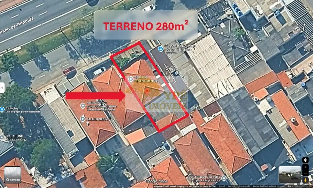 Foto 1 de Terreno / Lote à venda, 280m2 em Instituto de Previdência, São Paulo - SP