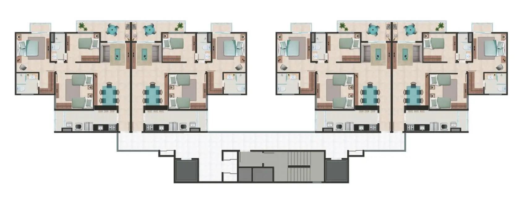 Apartamento com 3 quartos à venda, 83m2 em Eusebio - CE - imagem 8 Foto 8 de Apartamento com 3 quartos à venda, 83m2 em Eusebio - CE