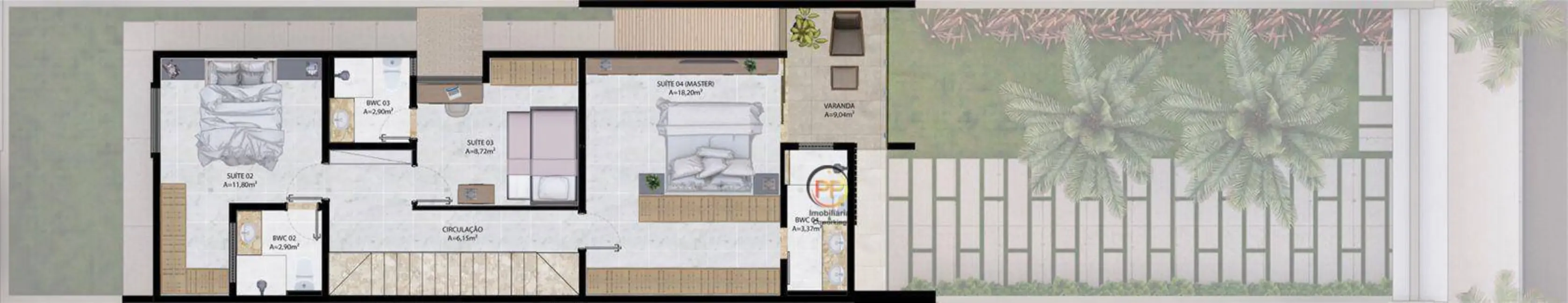 Foto 3 de Casa com 4 quartos à venda, 168m2 em Eusebio - CE