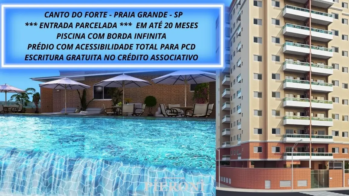 Foto 1 de Apartamento com 2 quartos à venda, 57m2 em Canto do Forte, Praia Grande - SP