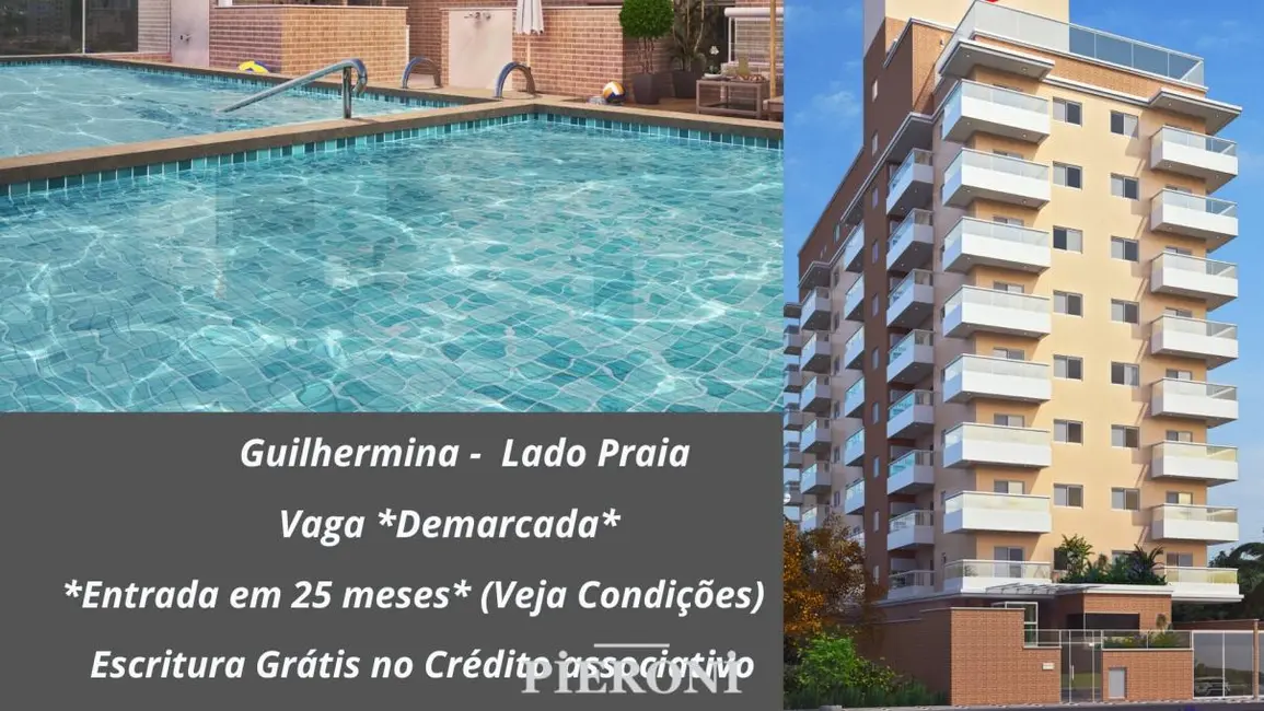 Foto 1 de Apartamento com 2 quartos à venda, 66m2 em Guilhermina, Praia Grande - SP