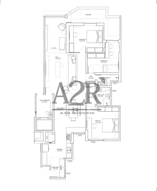Foto 5 de Apartamento com 3 quartos à venda, 135m2 em Copacabana, Rio De Janeiro - RJ