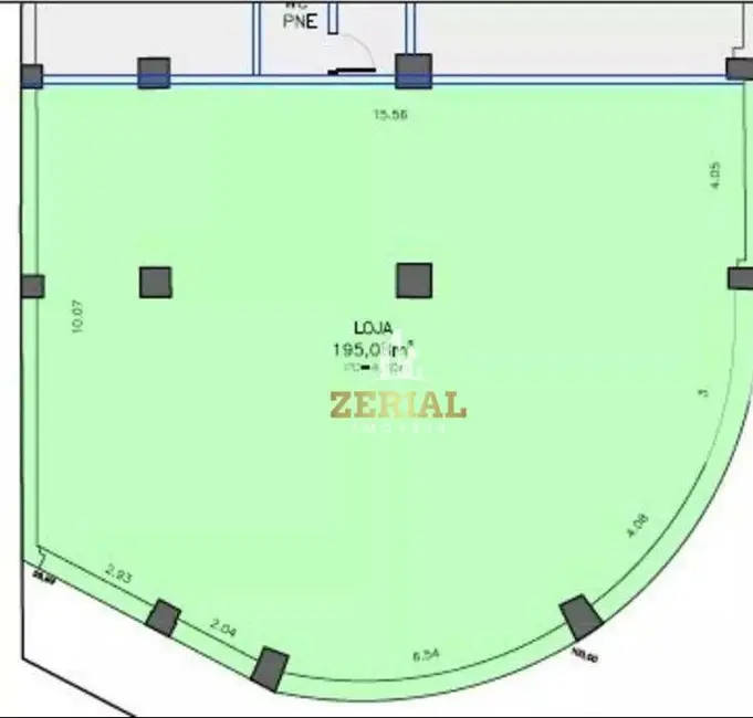 Foto 2 de Sala Comercial para alugar, 195m2 em Vila Sacadura Cabral, Santo Andre - SP