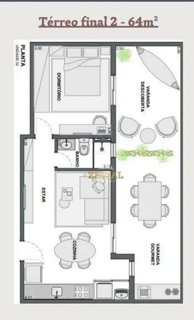 Foto 1 de Apartamento com 1 quarto à venda, 64m2 em Sao Caetano Do Sul - SP