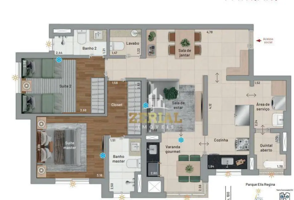 Foto 1 de Apartamento com 2 quartos à venda, 85m2 em Santa Paula, Sao Caetano Do Sul - SP