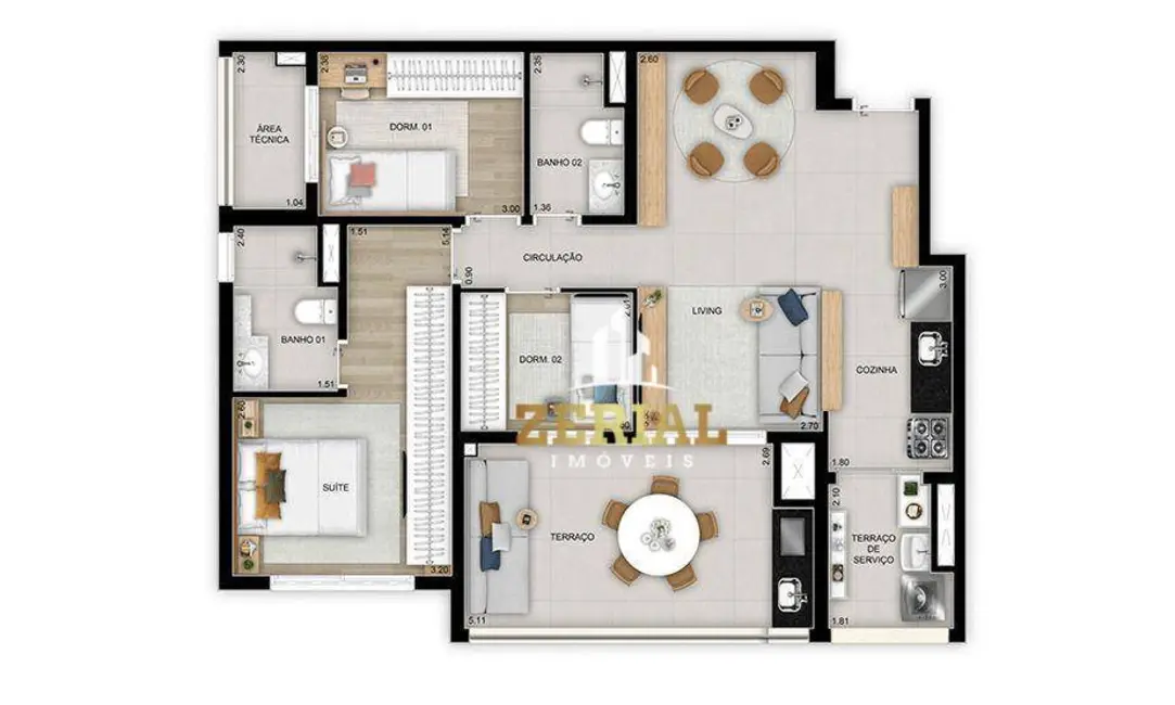 Foto 1 de Apartamento com 3 quartos à venda, 89m2 em Vila Ema, São Paulo - SP