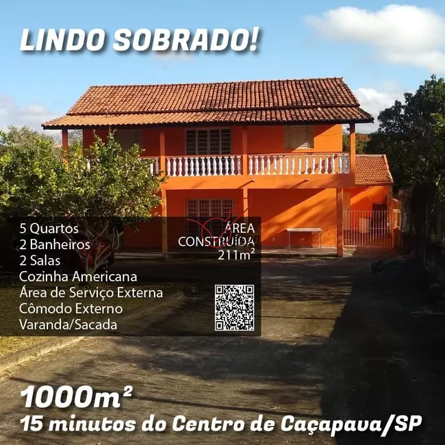 Foto 1 de Chácara com 5 quartos à venda, 211m2 em Portal Mantiqueira, Cacapava - SP