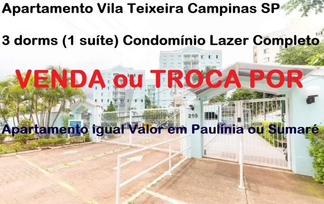Foto 9 de Apartamento com 3 quartos à venda, 70m2 em Campinas - SP