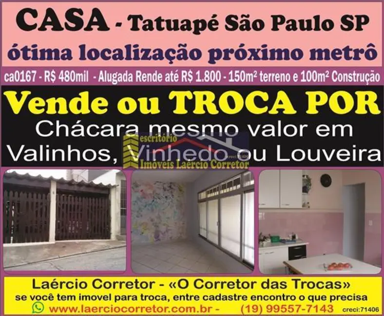 Foto 1 de Casa com 2 quartos à venda, 100m2 em São Paulo - SP