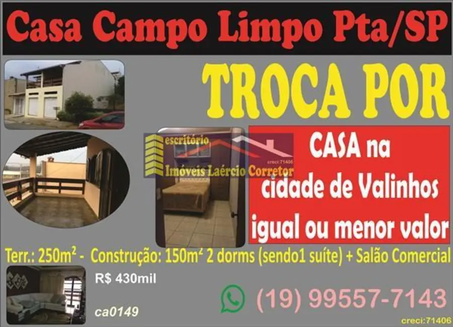 Foto 1 de Casa com 3 quartos à venda, 350m2 em Campinas - SP