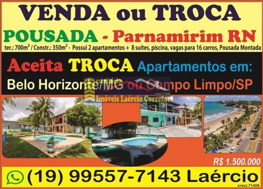 Foto 1 de Casa com 8 quartos à venda, 350m2 em Parnamirim - RN