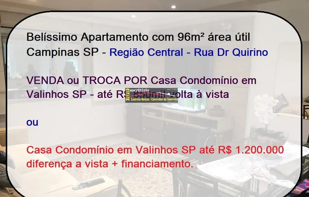Apartamento com 3 quartos à venda, 96m2 em Campinas - SP - imagem 1 Foto 1 de Apartamento com 3 quartos à venda, 96m2 em Campinas - SP