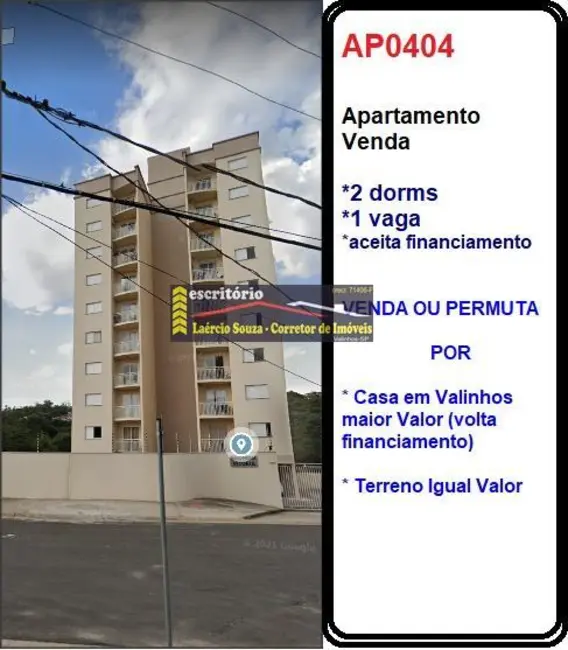 Foto 1 de Apartamento com 2 quartos à venda, 53m2 em Valinhos - SP