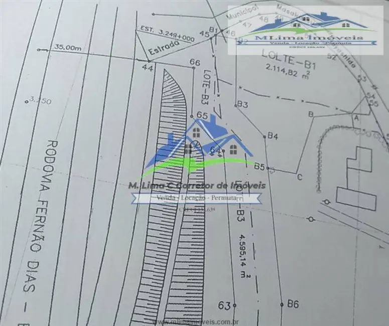 Foto 3 de Terreno / Lote à venda, 2114m2 em Ribeirão dos Porcos, Atibaia - SP