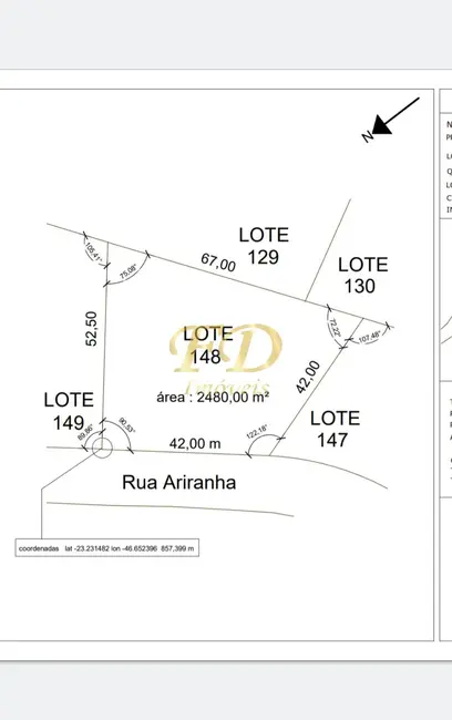 Terreno / Lote à venda, 2480m2 em Atibaia - SP - imagem 3 Foto 3 de Terreno / Lote à venda, 2480m2 em Atibaia - SP