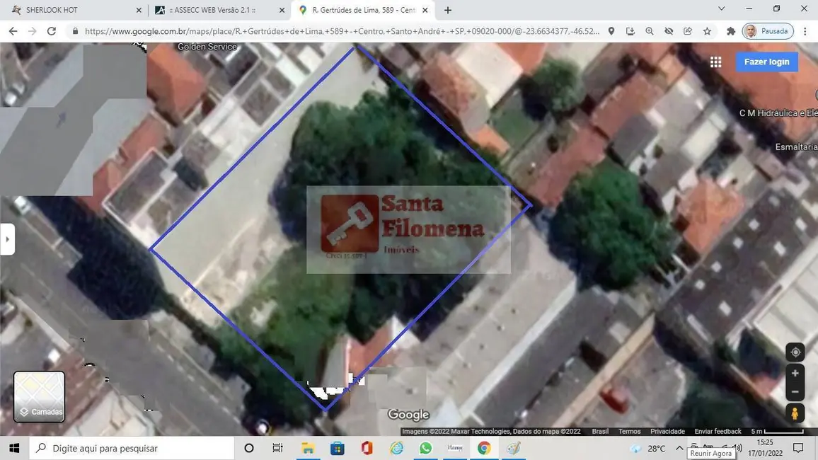 Foto 3 de Terreno / Lote à venda, 966m2 em Centro, Santo Andre - SP