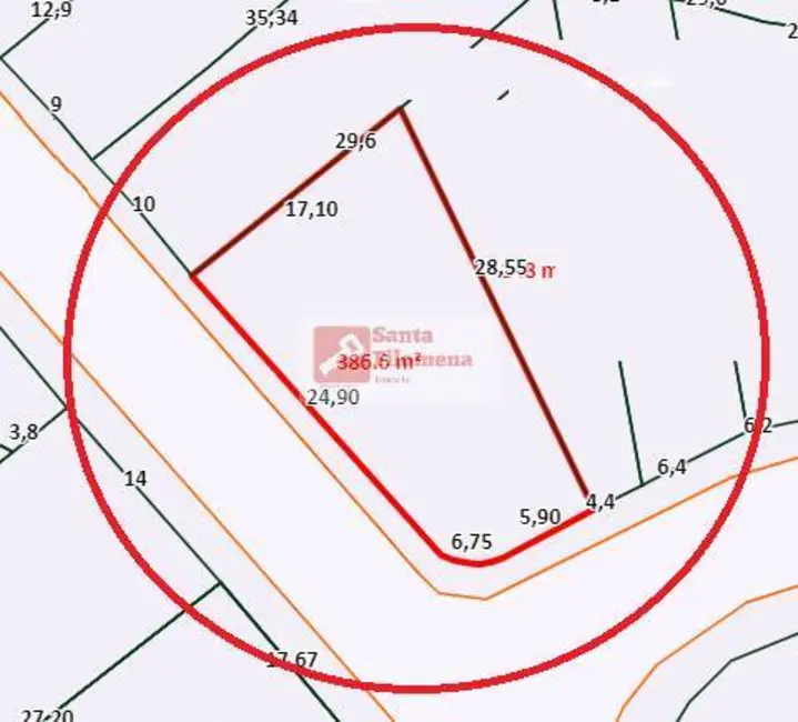 Foto 1 de Terreno / Lote à venda, 386m2 em Parque Oratório, Santo Andre - SP