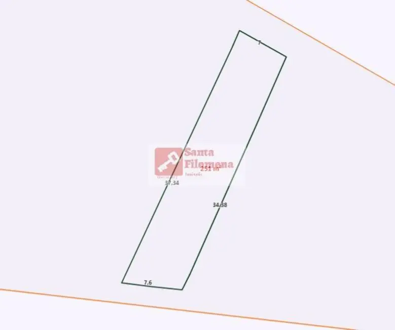 Foto 3 de Terreno / Lote à venda, 251m2 em Parque Oratório, Santo Andre - SP