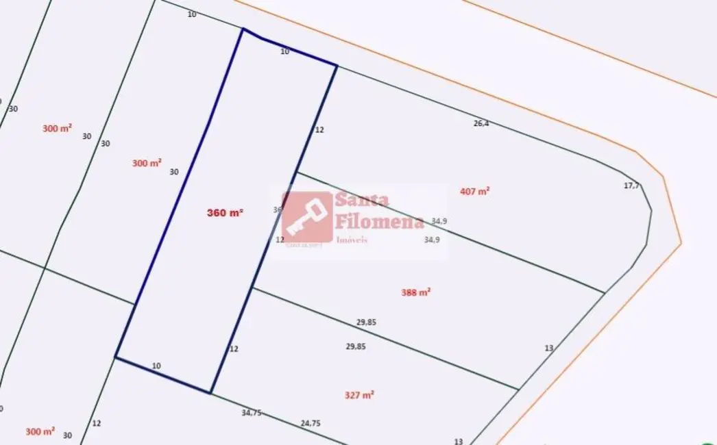Foto 4 de Terreno / Lote à venda, 360m2 em Jardim Ana Maria, Santo Andre - SP