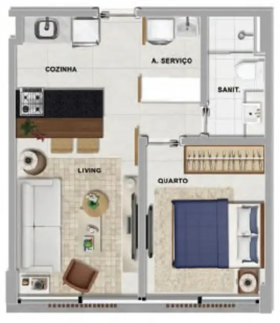 Foto 8 de Apartamento com 1 quarto à venda, 34m2 em Barra, Salvador - BA